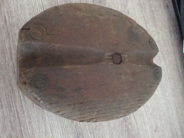 oude groot houten blok van een boot, Ophalen of Verzenden