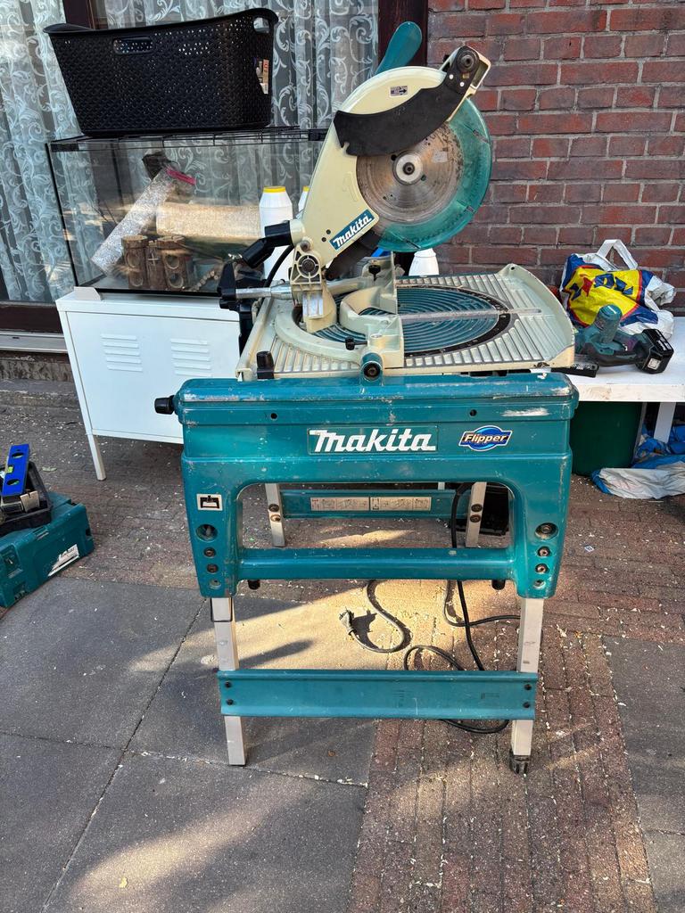 Makita zaagtafel LF 1000 Flipper, Cirkelzaag, 70 mm of meer, Ophalen of Verzenden, Zo goed als nieuw