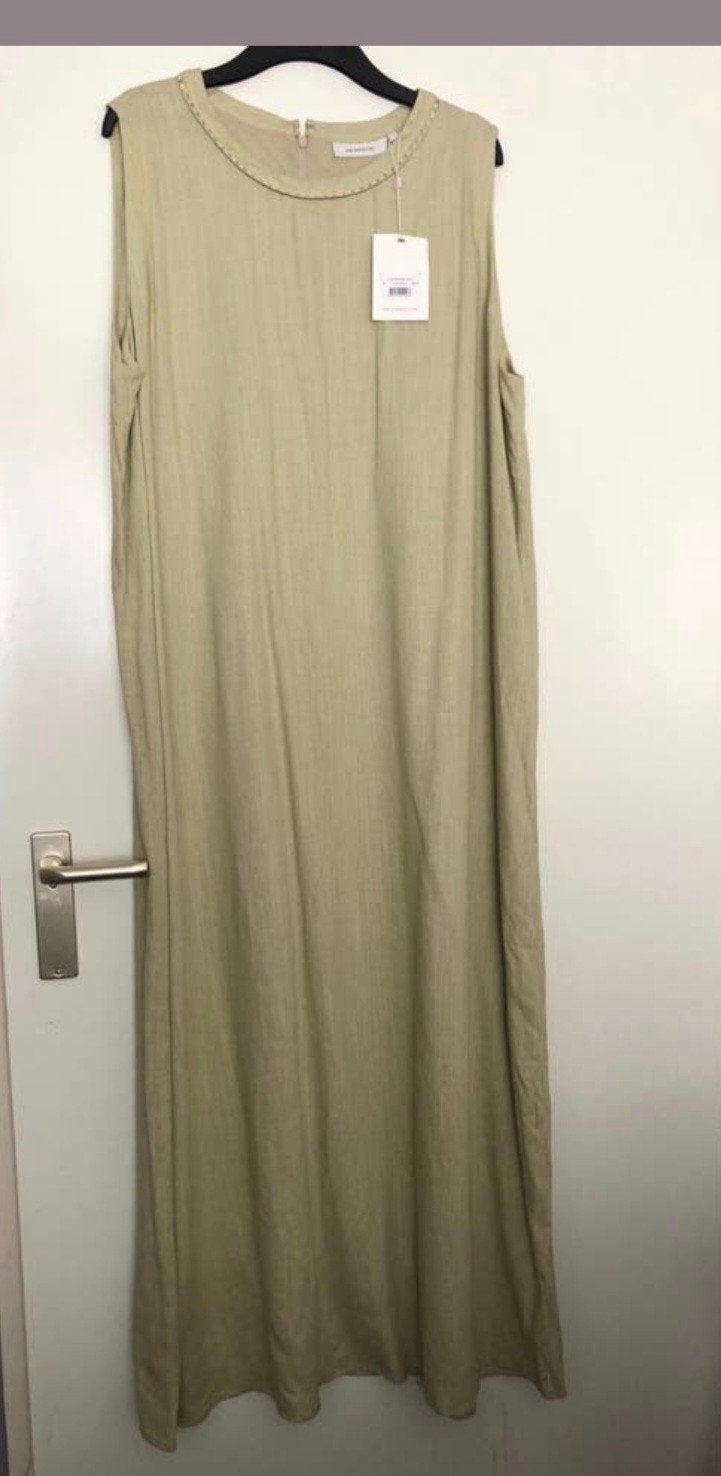 Mouwloze linnen jurk van Merrachi, Maat 46/48 (XL) of groter, Nieuw, Ophalen of Verzenden, Merrachi