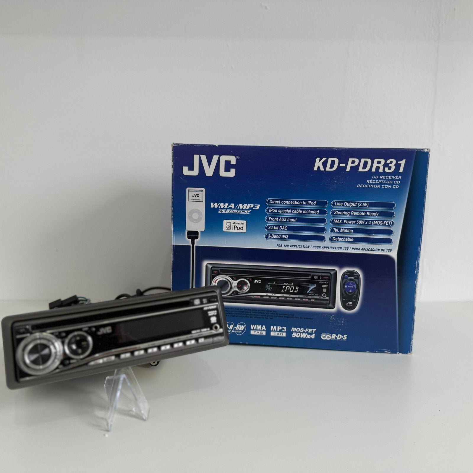 JVC KD-PDR31 Autoradio – Betrouwbare speler, Auto diversen, Ophalen of Verzenden