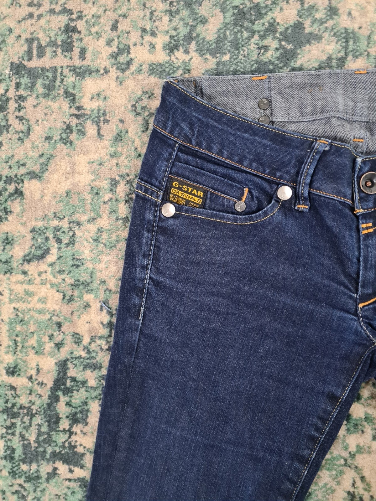 G-star raw attacc straight W25 L30 Dames Tulsi2530 Blauw, Blauw, Ophalen of Verzenden, Zo goed als nieuw, W27 (confectie 34) of kleiner