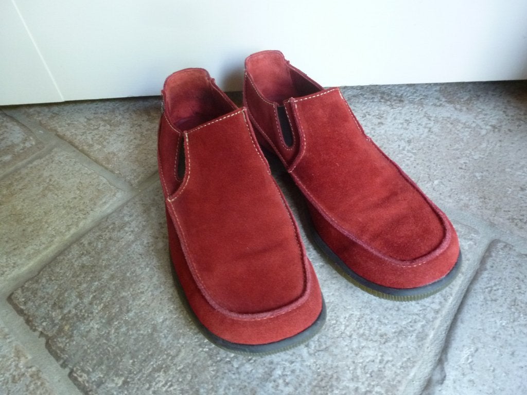 Suede instappers in rood Floris van Bommel, Overige kleuren, Overige typen, Floris van Bommel, Ophalen of Verzenden