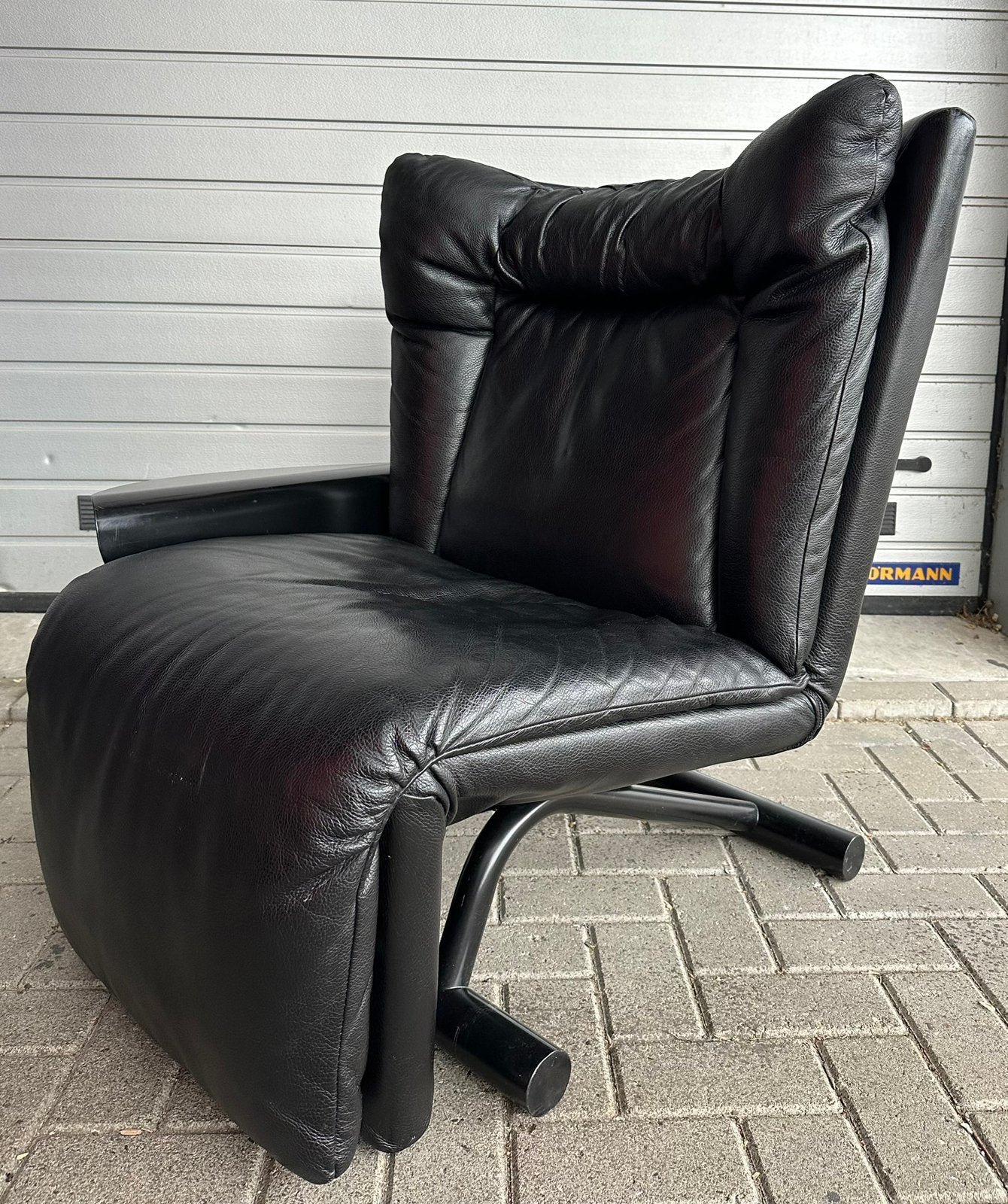 Cinova vintage lounge fauteuil, Ophalen, Gebruikt, 75 tot 100 cm, Leer