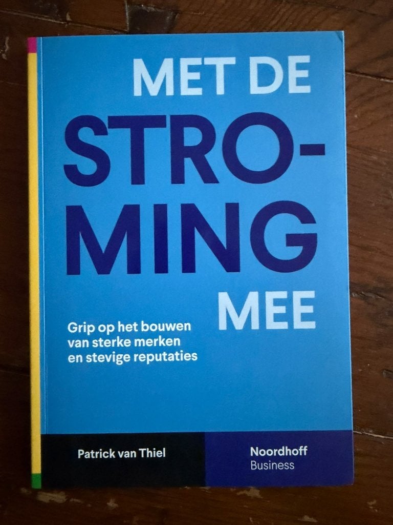 Met de stroming mee – Patrick van Thiel (1e druk), Zo goed als nieuw, Beta, HBO, Patrick van Thiel