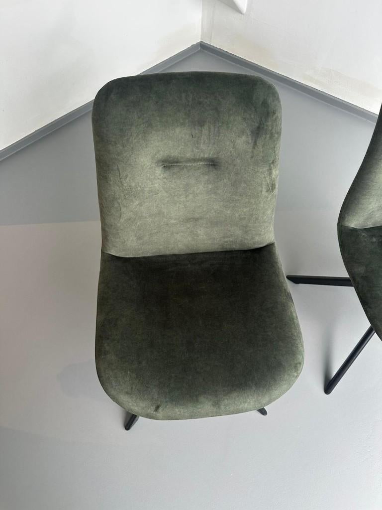 Tenzo stoel velour groen 2st., Ophalen, Twee, Overige kleuren, Nieuw
