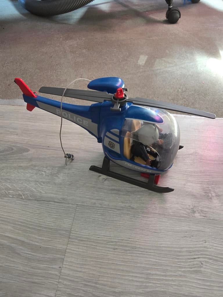Playmobil Politie Helikopter, Ophalen of Verzenden, Gebruikt, Los playmobil
