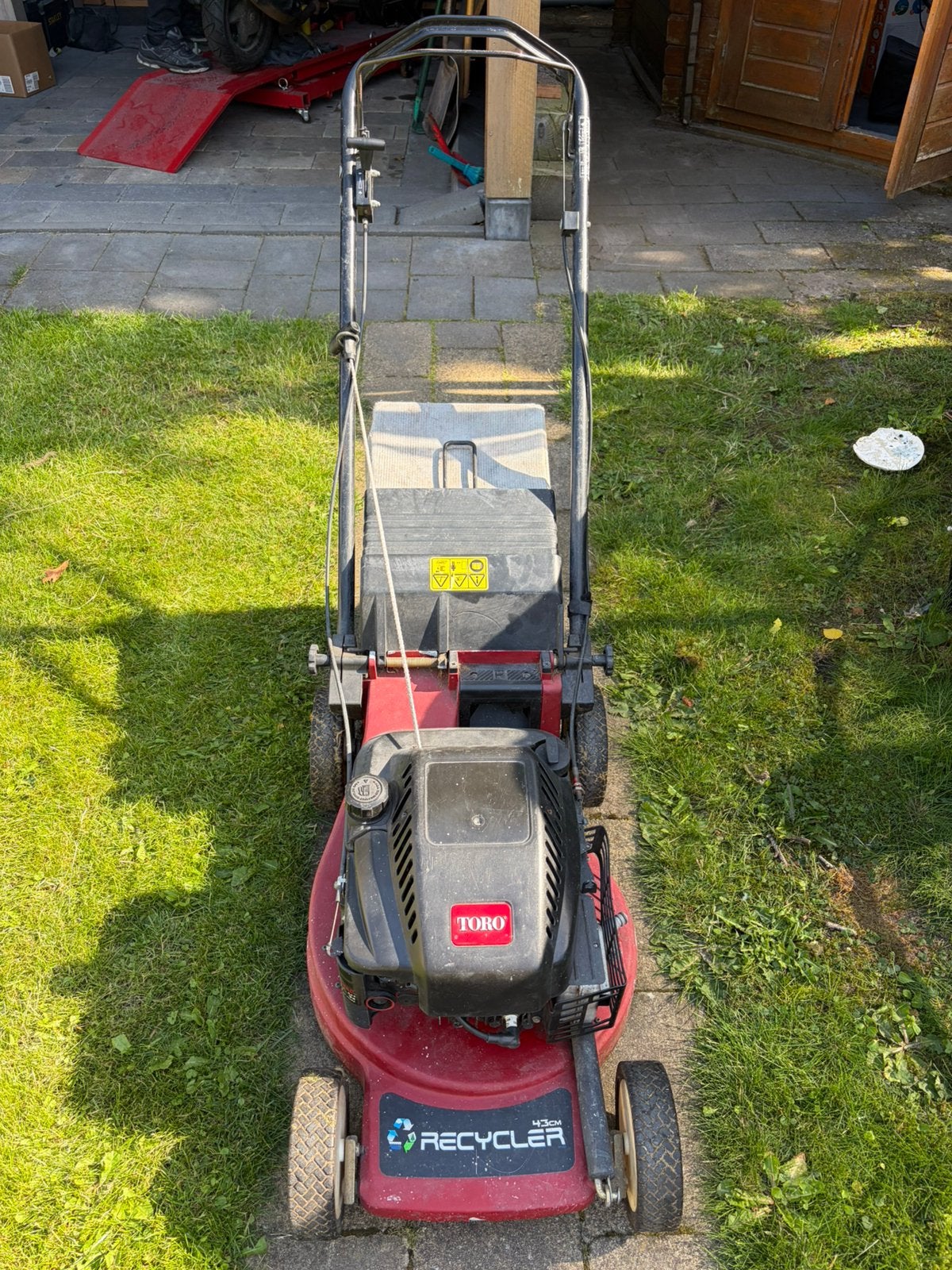 Toro benzine grasmaaier, Tuin en Terras, Grasmaaiers, Ophalen, Zo goed als nieuw
