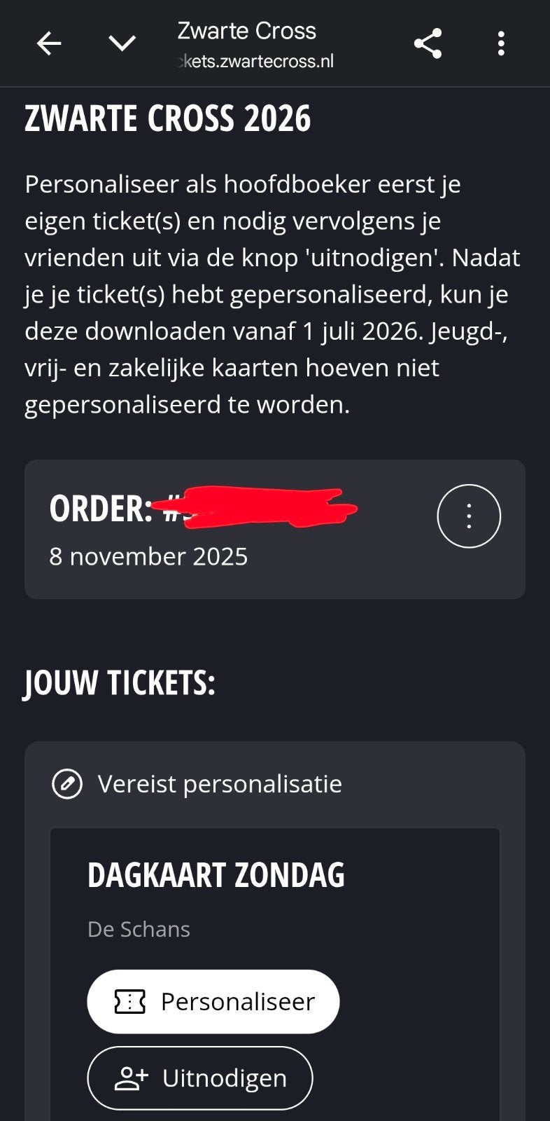 Zwarte Cross zondagticket 1x, Tickets en Kaartjes