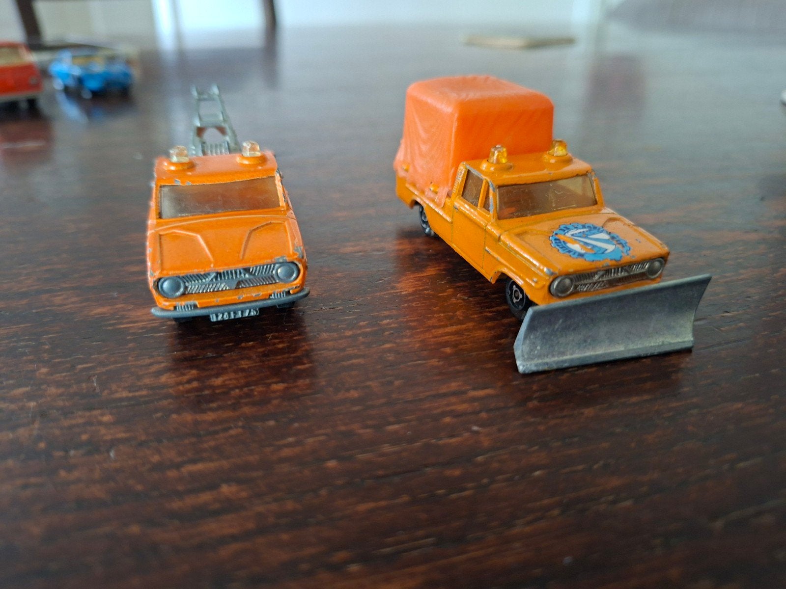 majorette  dodge sneeuwploeg en dodge sleepwagen, Ophalen of Verzenden, Gebruikt, Auto, Majorette