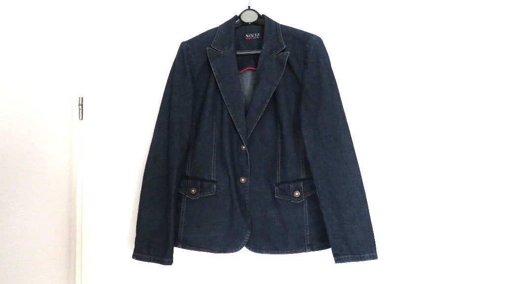Basler spijkerjasje, maat 42, Blauw, Ophalen of Verzenden, Zo goed als nieuw, Jasje