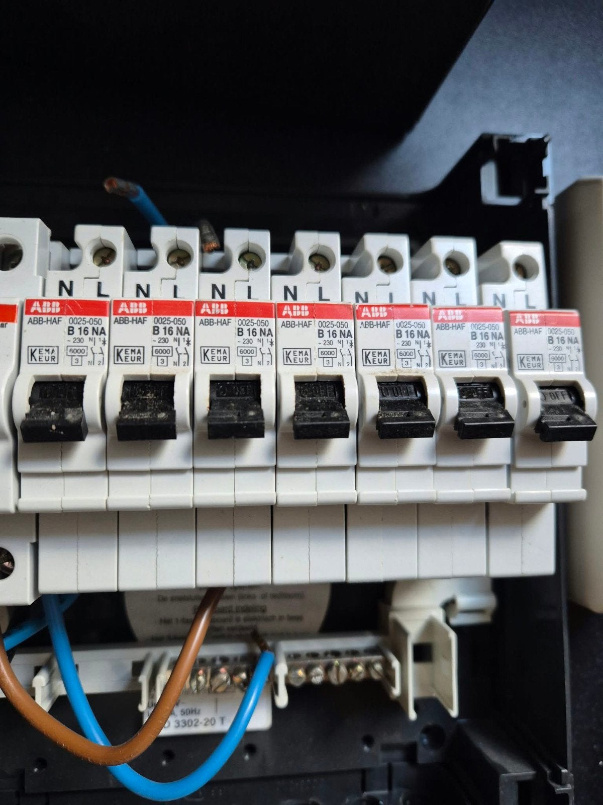 ABBGroepenkast met Aardlekschakelaar en Installatieautomaten, Ophalen of Verzenden, Gebruikt, ABB, Groepenkast