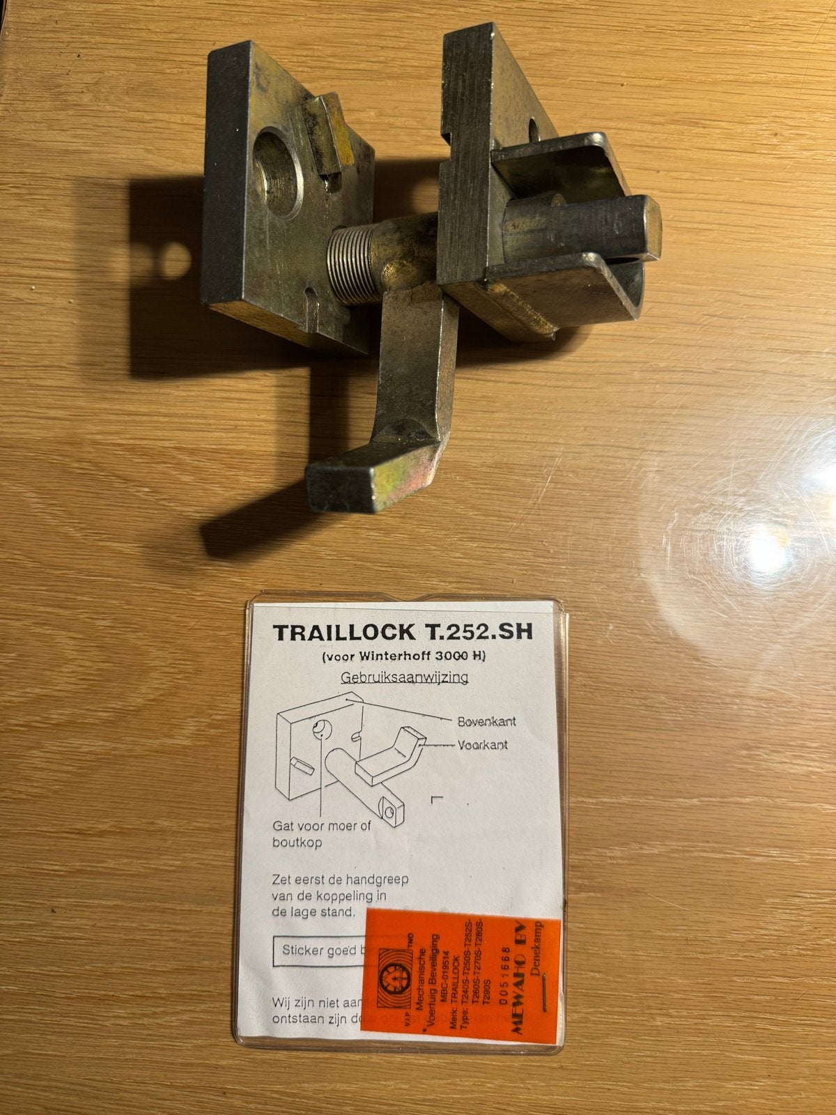TRAILLOCK T.252.SH (voor Winterhoff 3000 H), Ophalen of Verzenden, Gebruikt