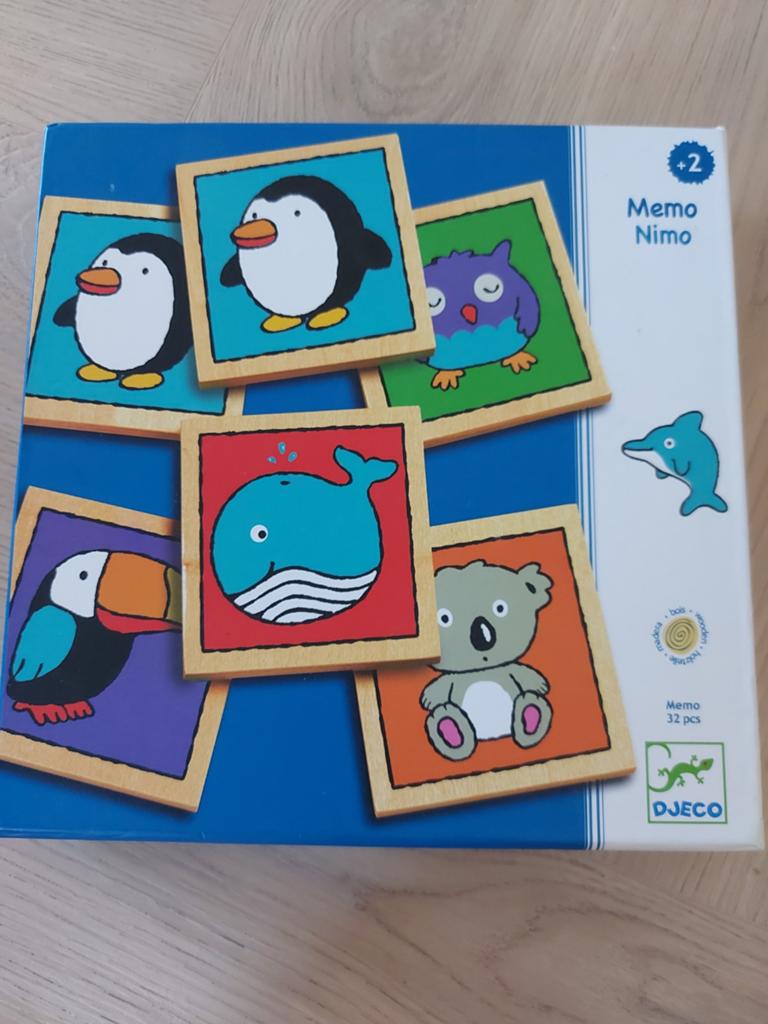 Spel houten memory Janod, Kinderen en Baby's, Speelgoed | Educatief en Creatief, Ophalen of Verzenden, Zo goed als nieuw, Ontdekken