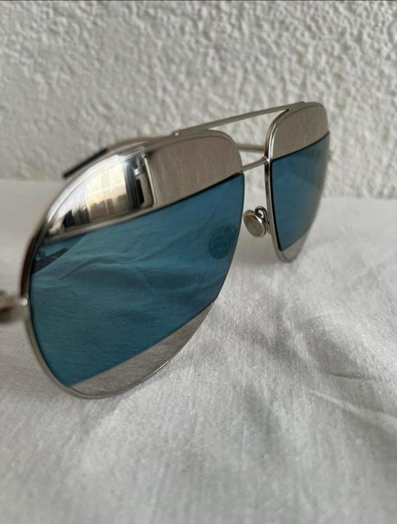 Dior Split zonnebril, Overige merken, Zonnebril, Blauw, Ophalen of Verzenden
