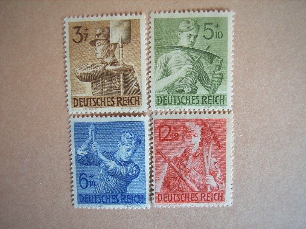 KZ   Duitse Reich 850-853 Pf, Ophalen of Verzenden, Duitse Keizerrijk, Postfris