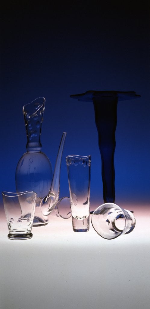 Alterego champagne/waterglazen en karaf - Sipek en Palterer, Ophalen of Verzenden, Nieuw, Glas, Glas of Glazen