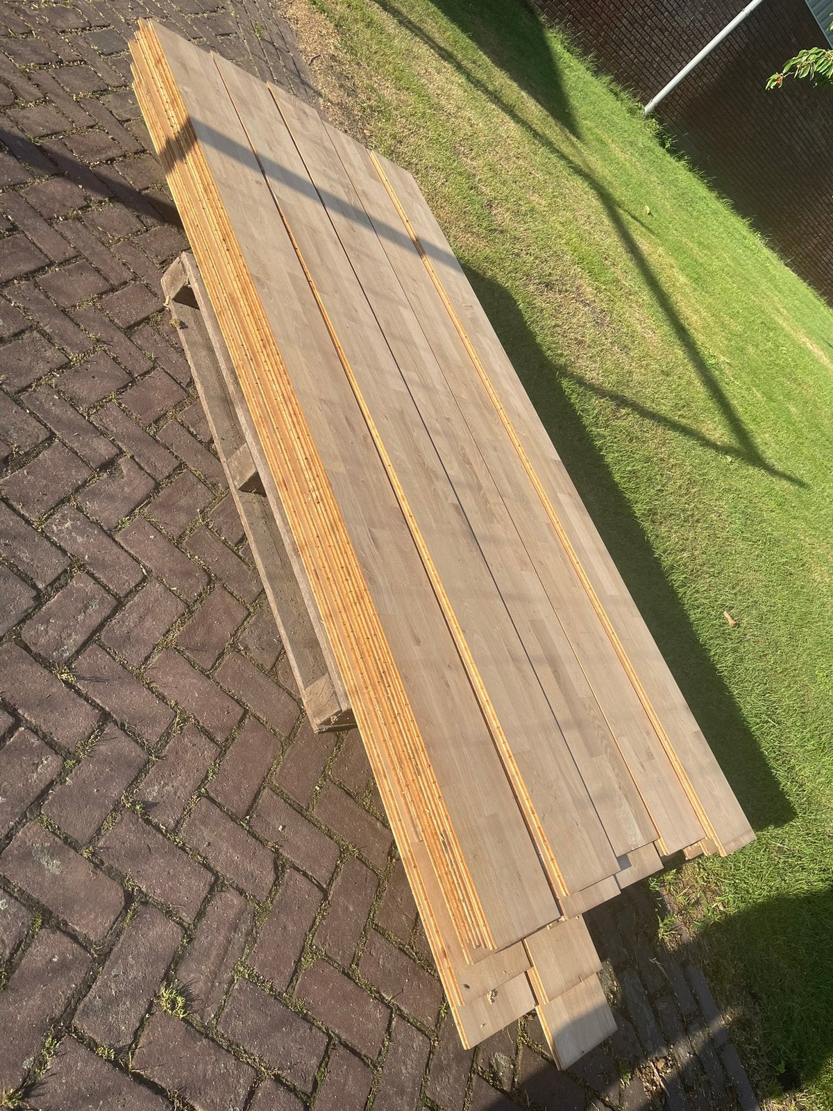 Eiken vloer, Ophalen, Zo goed als nieuw, 250 cm of meer, Planken