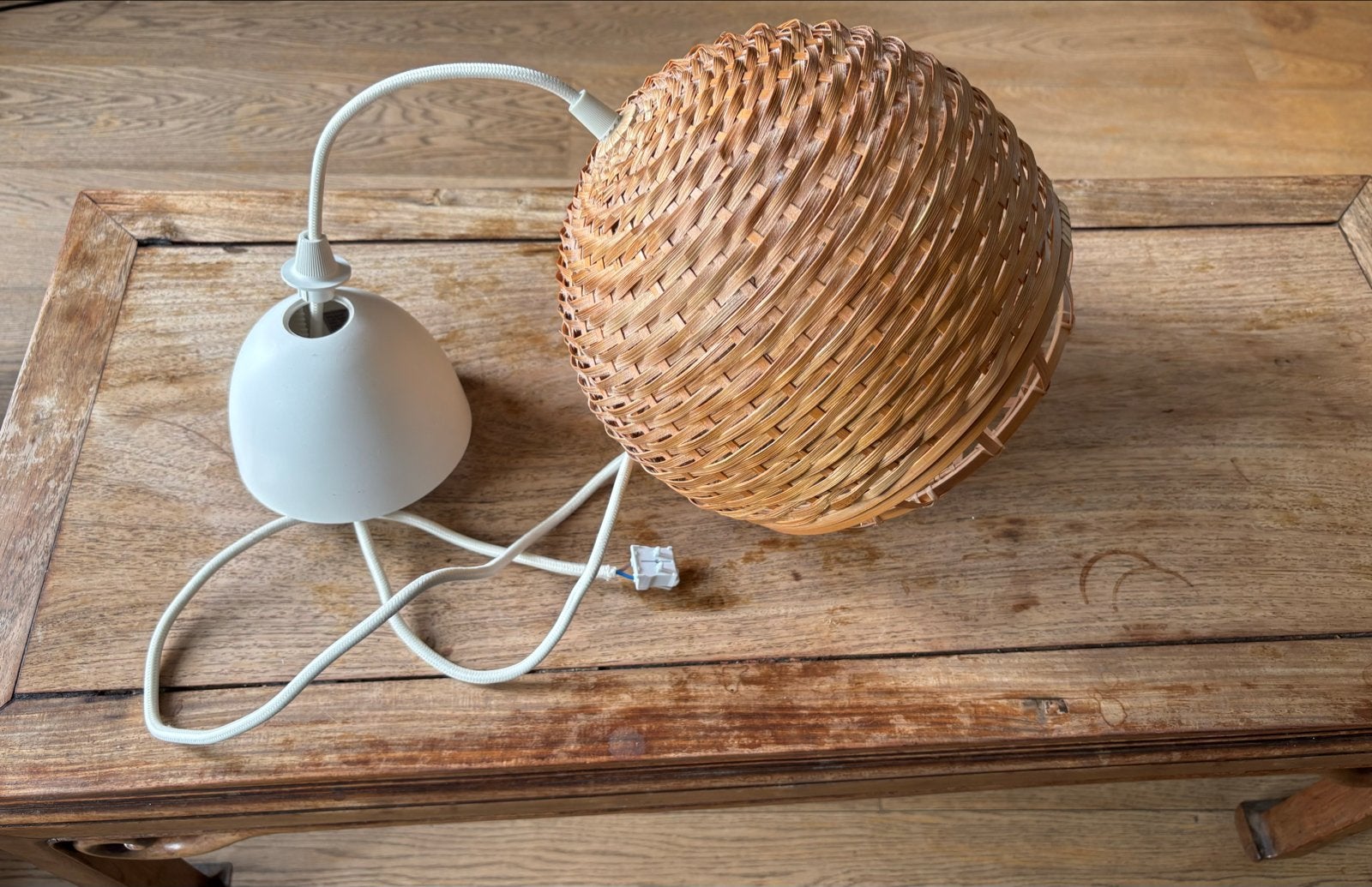 IKEA Rotan Hanglamp, Ophalen, Gebruikt, Natuurlijk materiaal, E27 (groot)