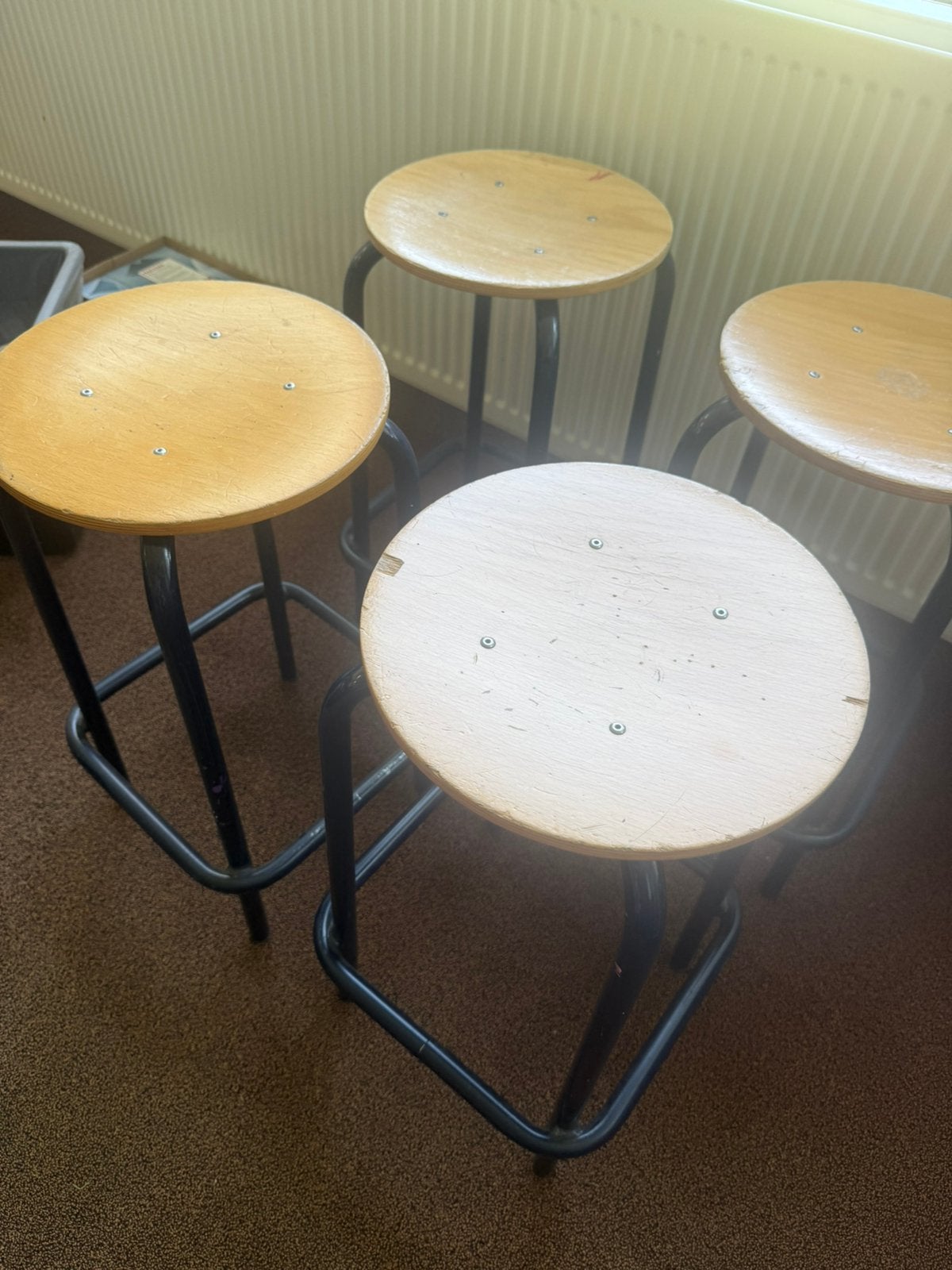 School krukken van tekenlokaal, Ophalen of Verzenden, Gebruikt, Hout