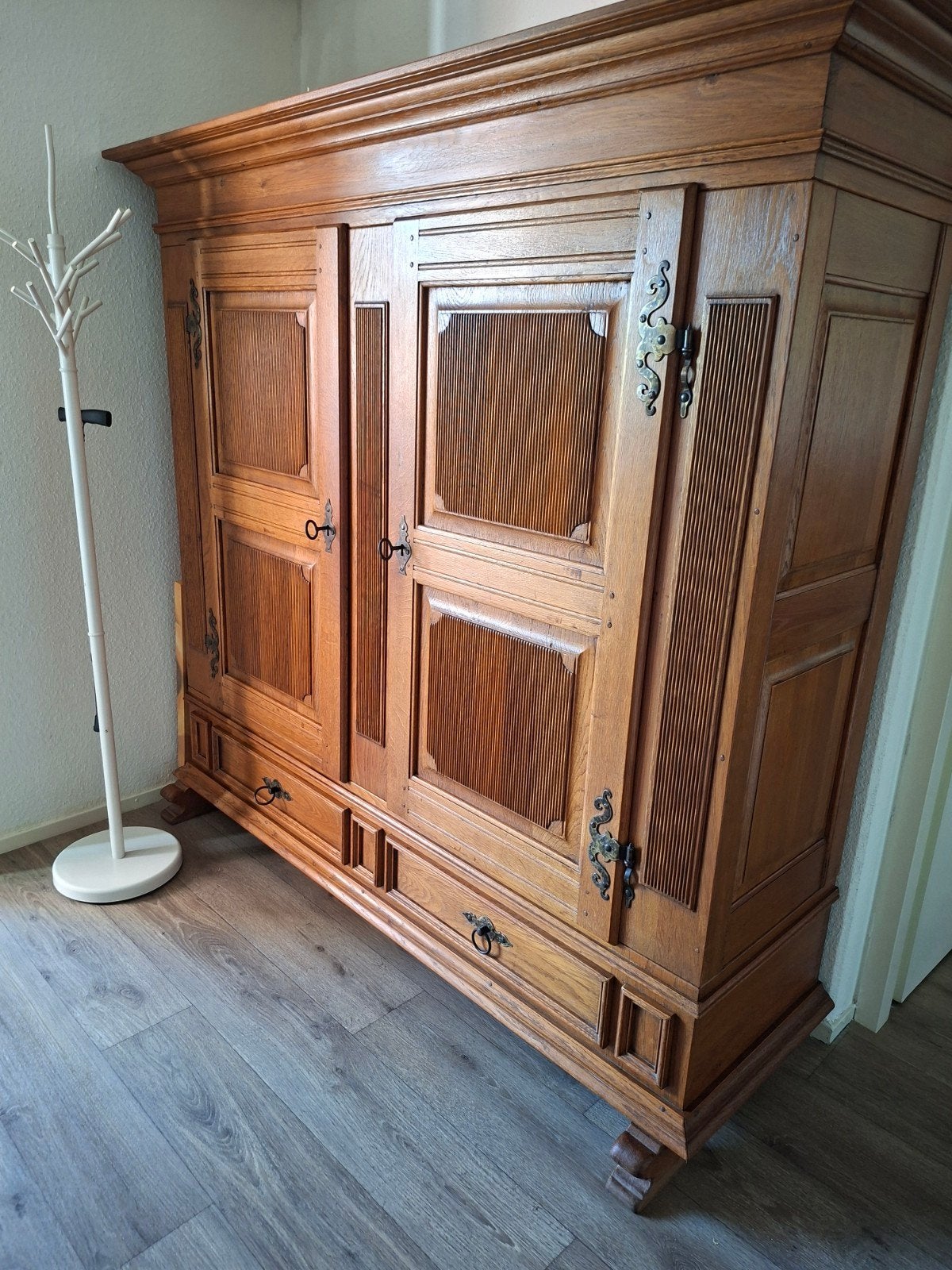 Schitterende Antieke Eiken Kussenkast / Kabinet, Antiek en Kunst, Ophalen