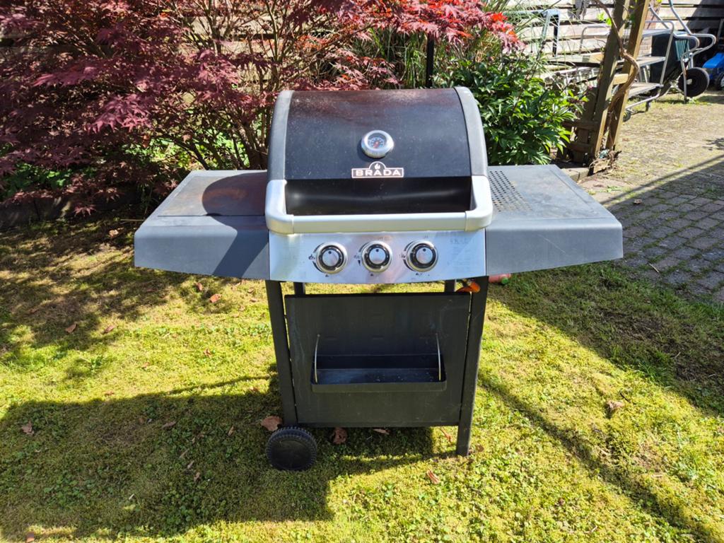Brada gasbarbecue met zijbrander, Ophalen of Verzenden, Gebruikt, Brada