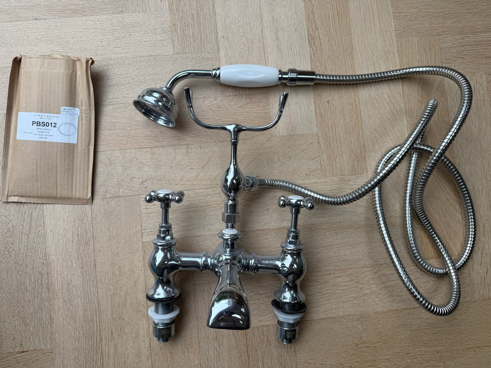 Lefroy Brooks Badkraan met handdouche, Huis en Inrichting, Verzenden, Zo goed als nieuw, Overige typen