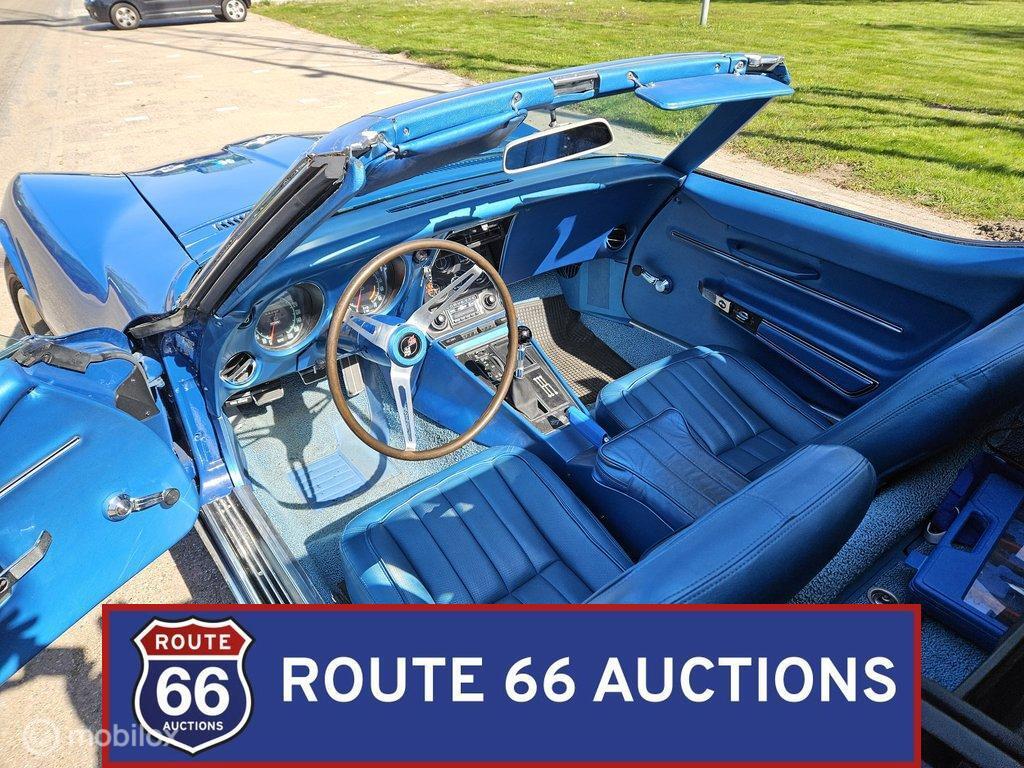 Chevrolet Corvette C3 | 1968 | Route 66 Auctions, Auto's, Overige carrosserieën, Chevrolet, Zwart, Bedrijf