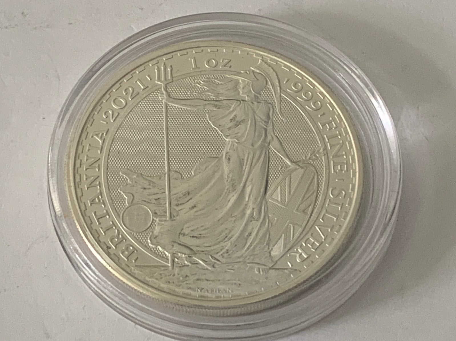 1 oz zilveren munt 2021 elisabeth 2, Ophalen of Verzenden, Zilver