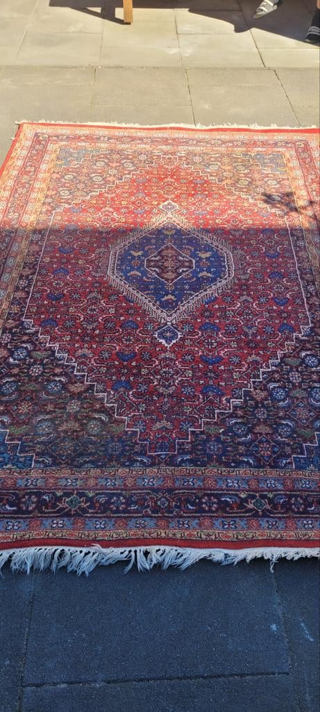 Prachtig Perzisch Tapijt - 252x169cm, Ophalen, Gebruikt, Blauw, 150 tot 200 cm