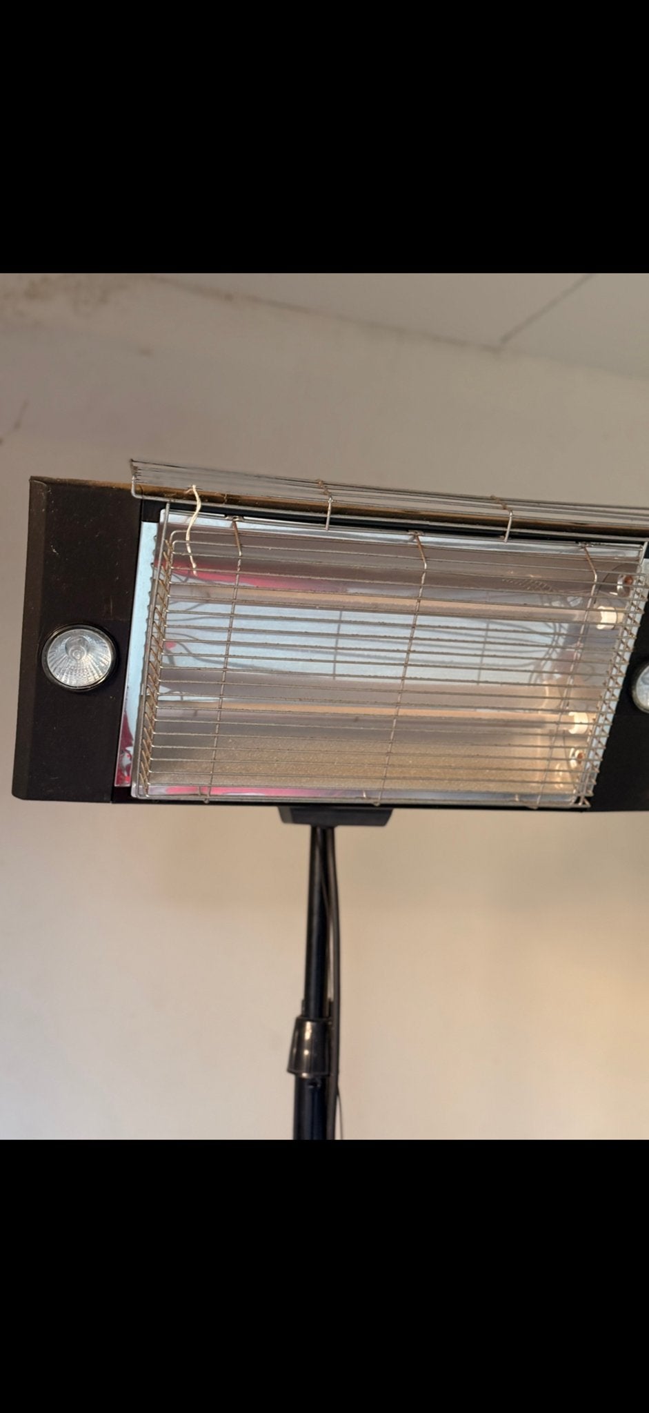 Terrasverwarmer op statief - Elektrisch, Tuin en Terras, Terrasverwarmers, Ophalen of Verzenden, Gebruikt, Elektrisch, Vloer