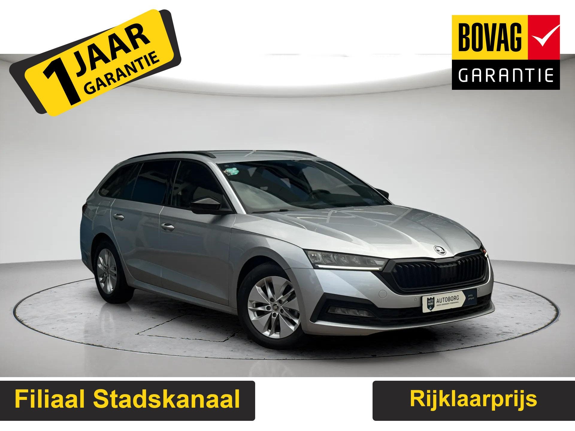 Skoda Octavia Combi 1.0 e-TSI Sport Business, Auto's, 12 maanden, Gebruikt, 19 km/l, Zilver of Grijs