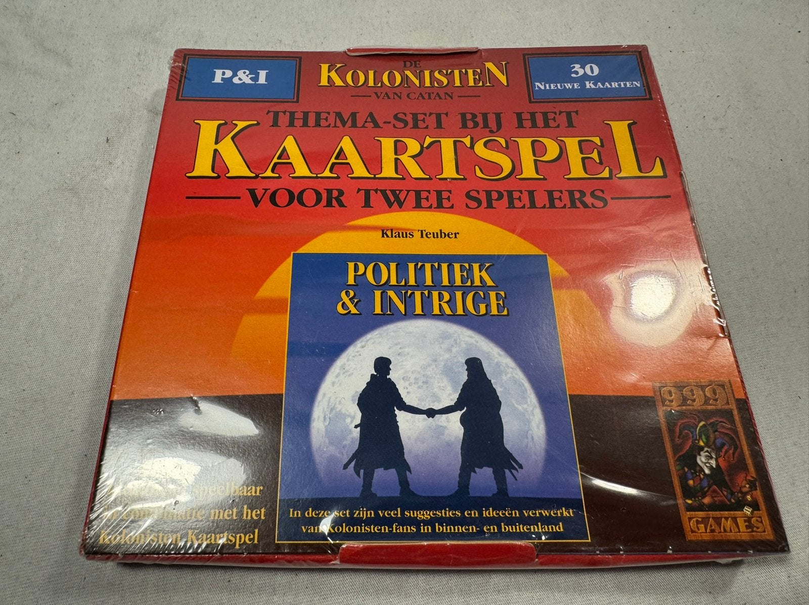 Kolonisten van Catan kaartspel uitbr. politiek en intrige, Een of twee spelers, Ophalen of Verzenden, Nieuw, 999 Games