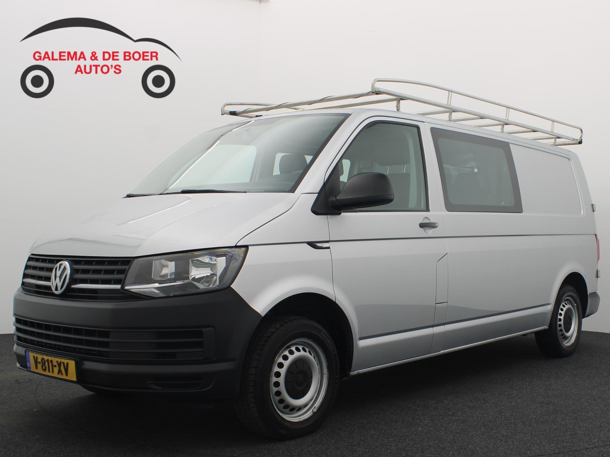 Volkswagen Transporter 2.0 TDI L2H1 DC 6 PERS / TREKHAAK / 1, Auto's, Voorwielaandrijving, 4 cilinders, Volkswagen, Bedrijf