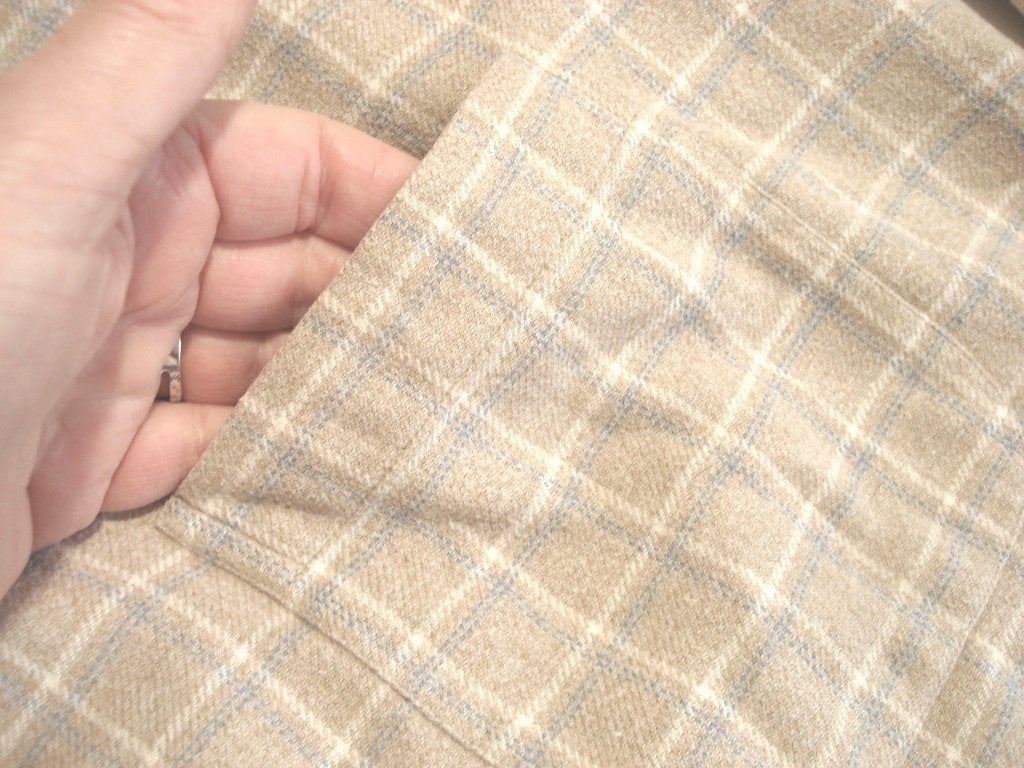 ERMENEGILDO ZEGNA😎 flanellen overhemd mt L, Ermenegildo Zegna, Verzenden, Beige, Zo goed als nieuw
