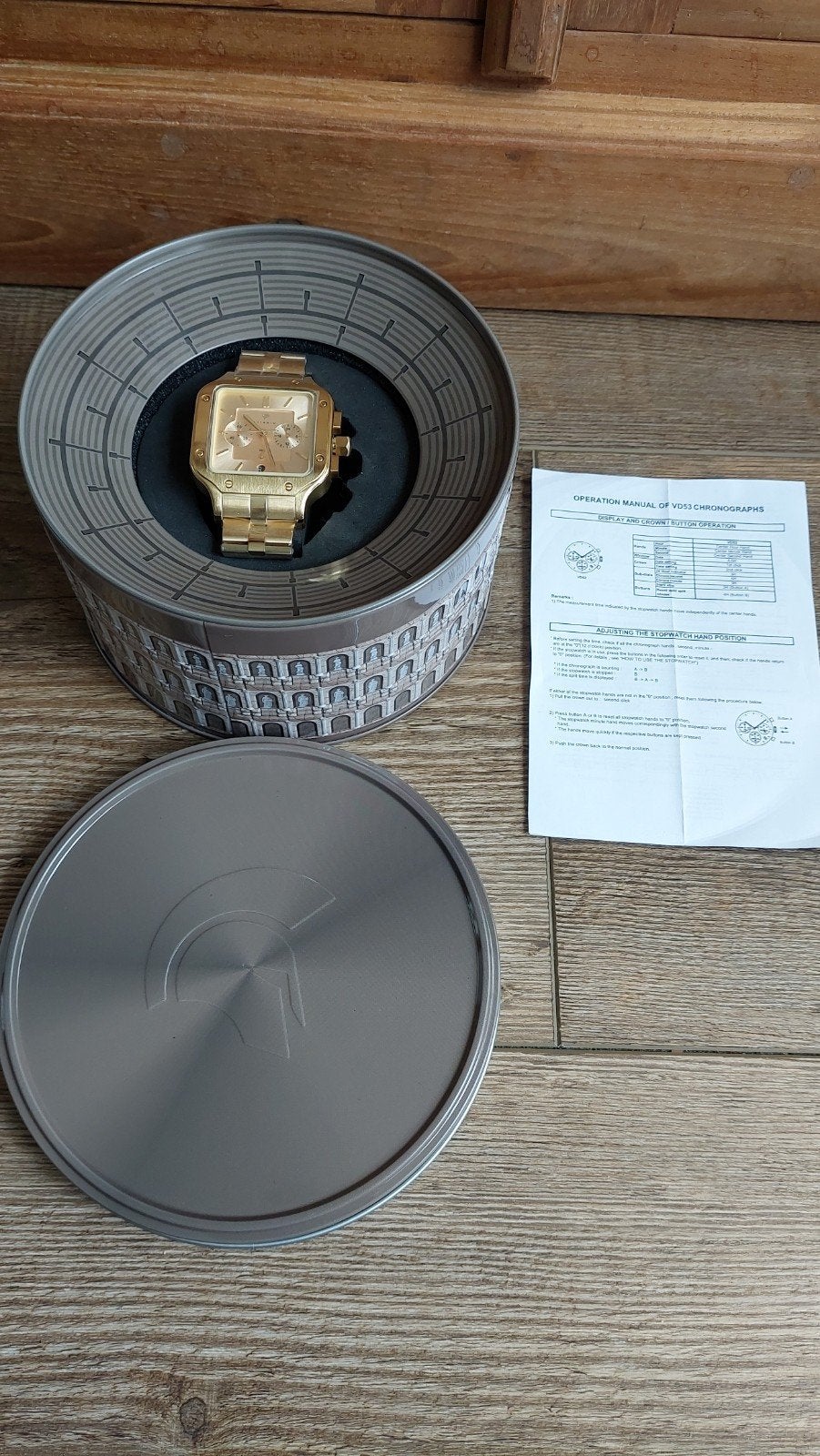 prachtig Nieuw Herenhorloge, Nieuw in blik+ handleiding, Ophalen, Nieuw