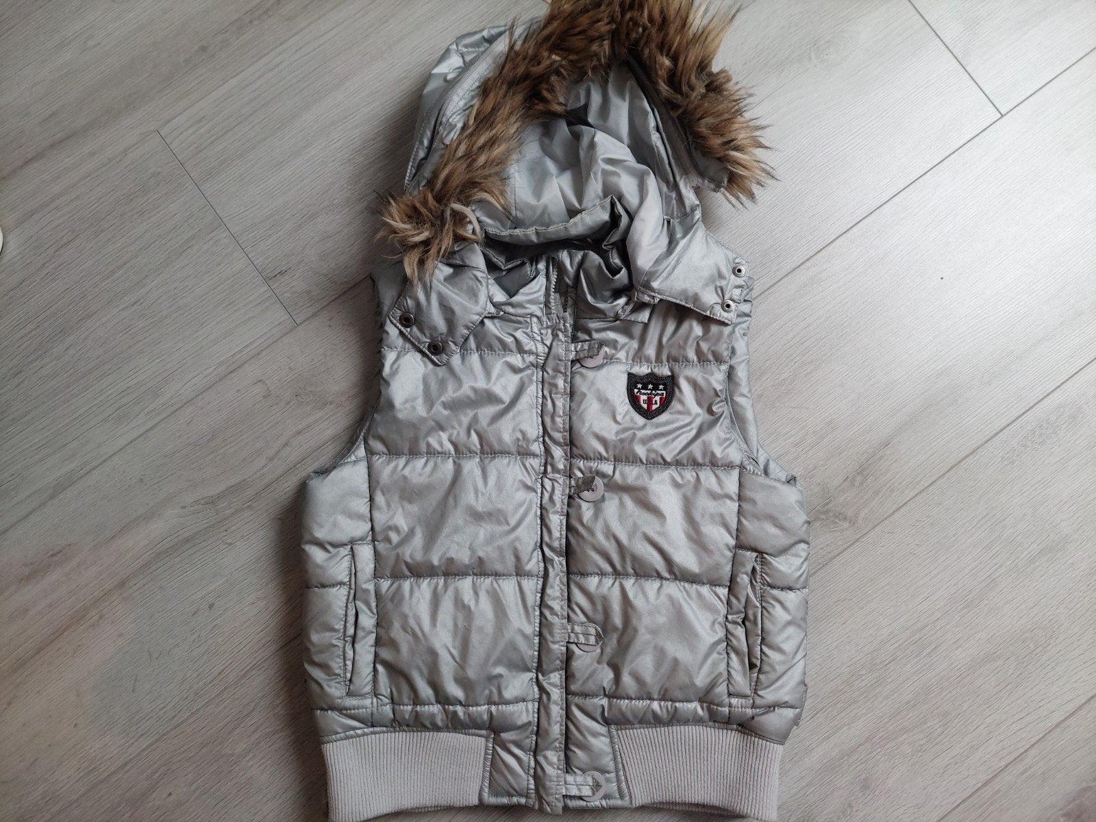 Bodywarmer maat 176 meisje jas jasje jack, Ophalen of Verzenden, Zo goed als nieuw, Meisje, Jas
