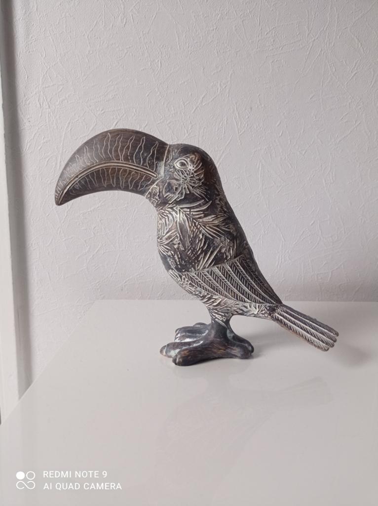 Toucan Figurine - Home Living - Black & White, Verzamelen, Beelden en Beeldjes, Ophalen of Verzenden