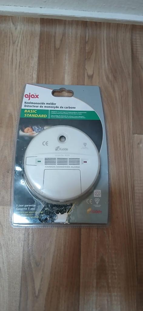 Ajax Kidde Koolmonoxidemelder - Basic Standard, Ophalen, Zo goed als nieuw, Detector, Sensor of Melder, Overige soorten