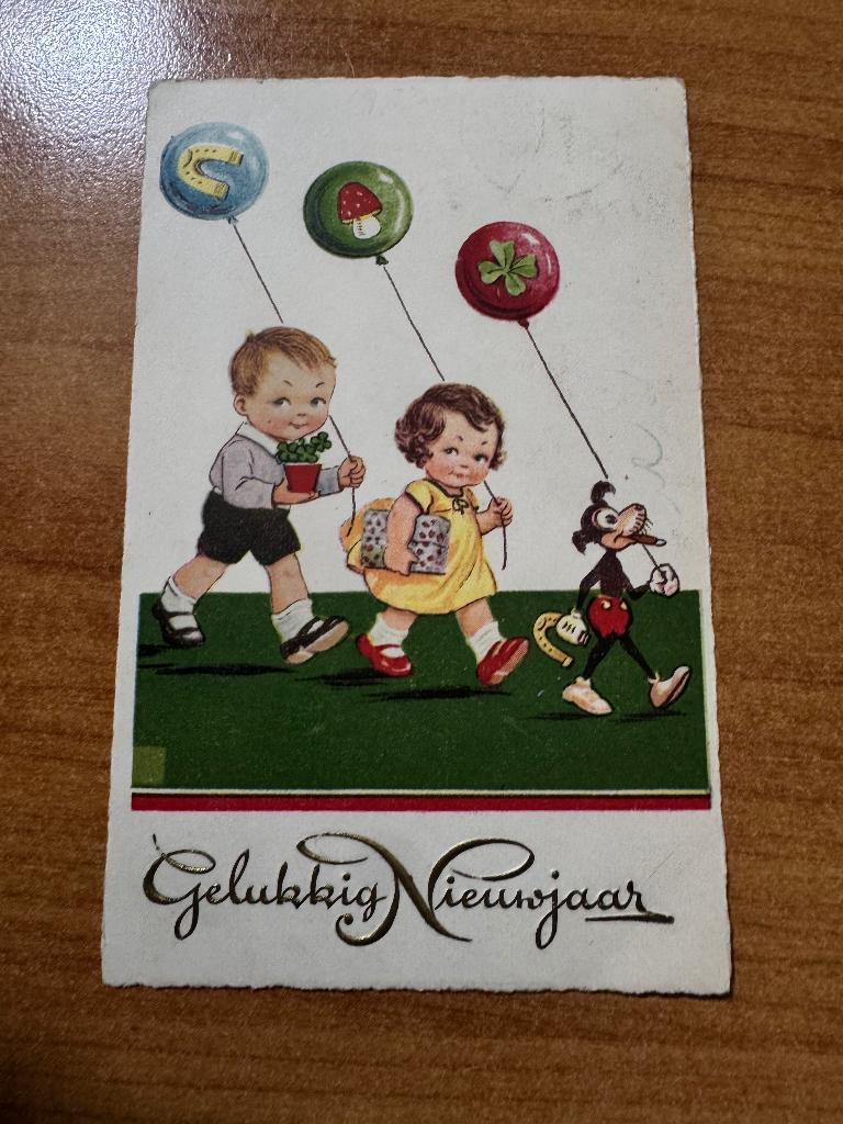 Mickey Mouse rookt sigaar  1932, Verzenden, 1920 tot 1940, Gelopen