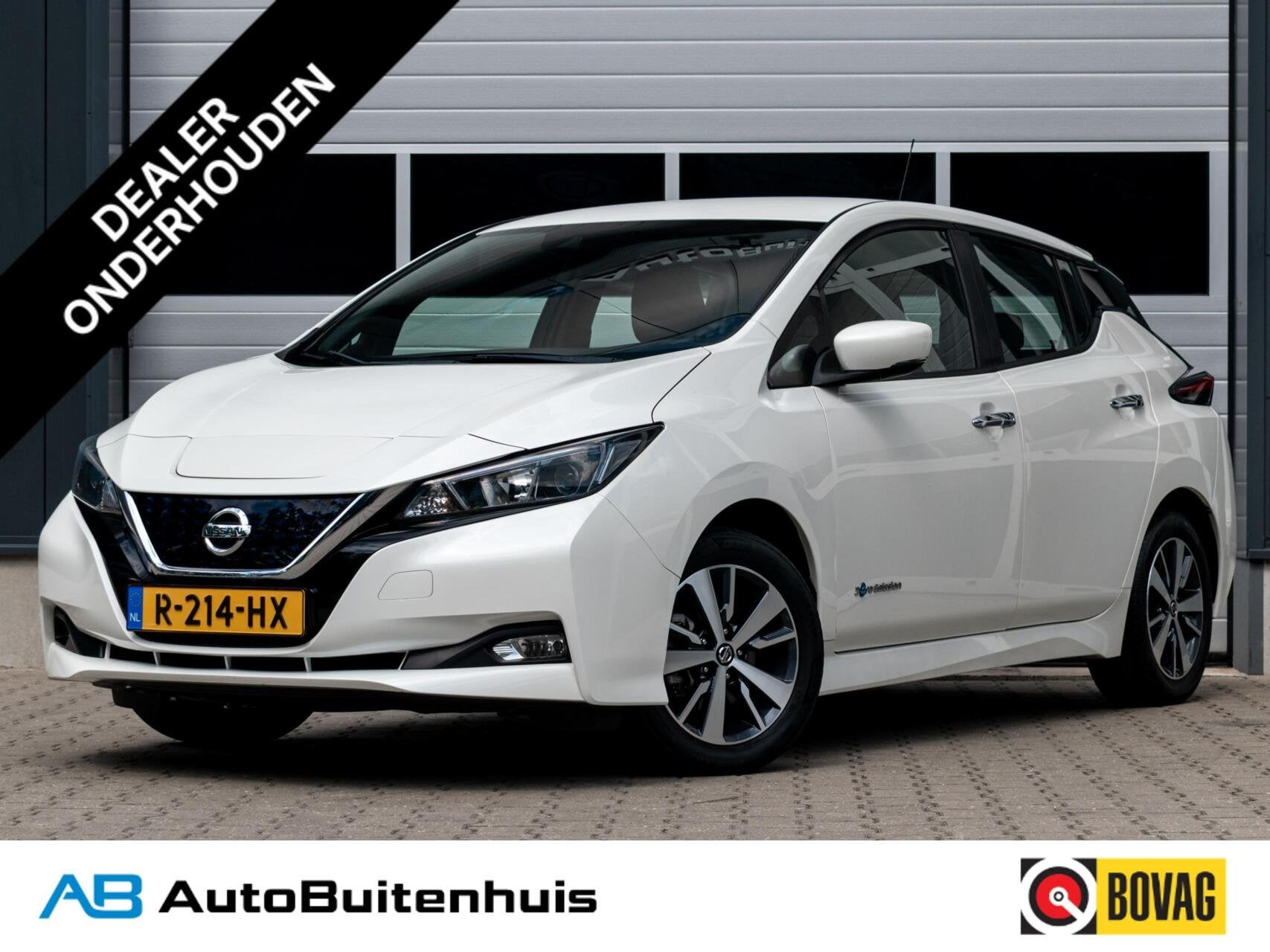 Nissan LEAF N-Connecta 40 kWh|SOH 90%|CAMERA|ADAPT. CRUISE|C, Auto's, Gebruikt, Wit, Automatische klimaatregeling, Leaf