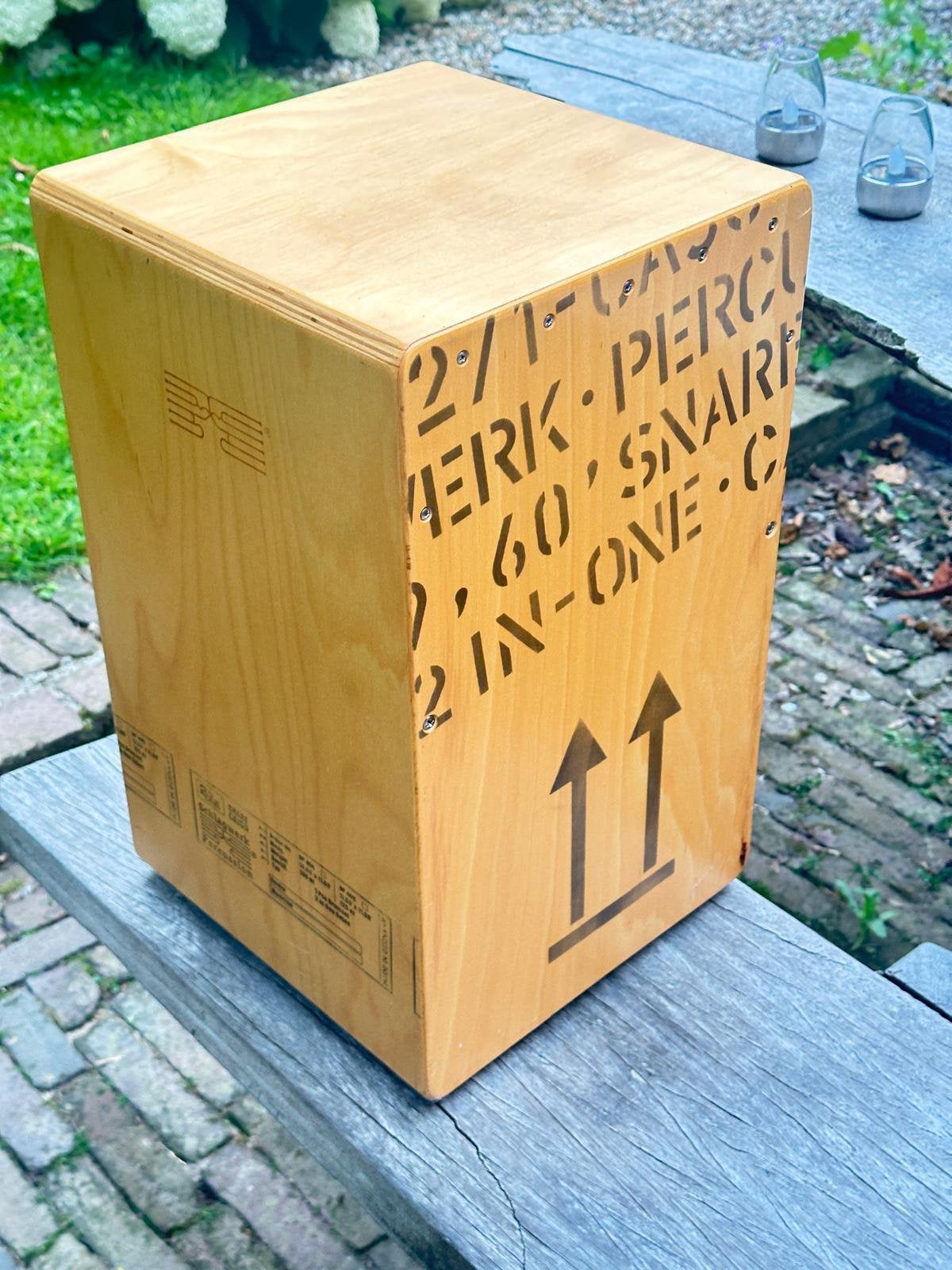 Cajon, Ophalen, Zo goed als nieuw, Trommel