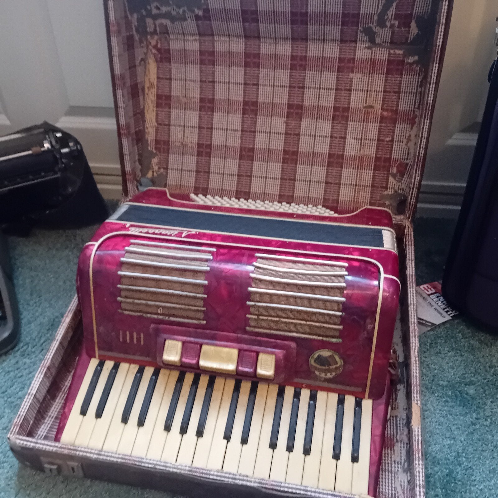 Piano accordeon, Ophalen of Verzenden, Gebruikt, 120-bas, Overige merken