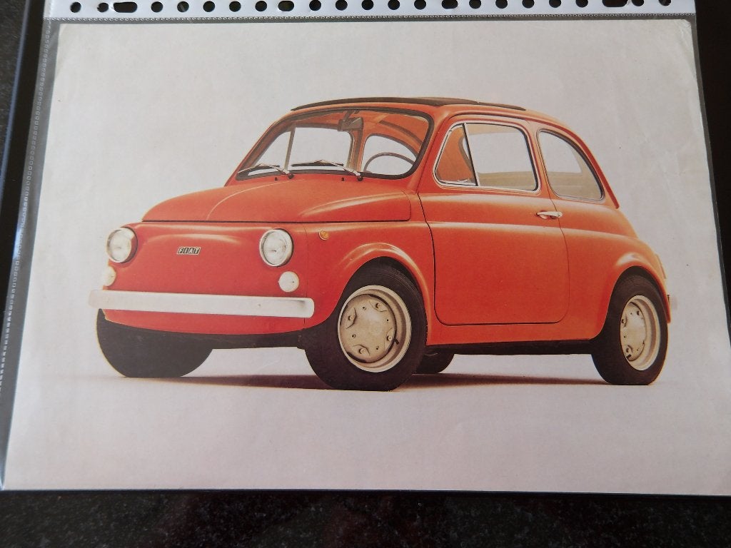 Fiat 500 folder Oldtimer, Verzenden, Zo goed als nieuw, Algemeen