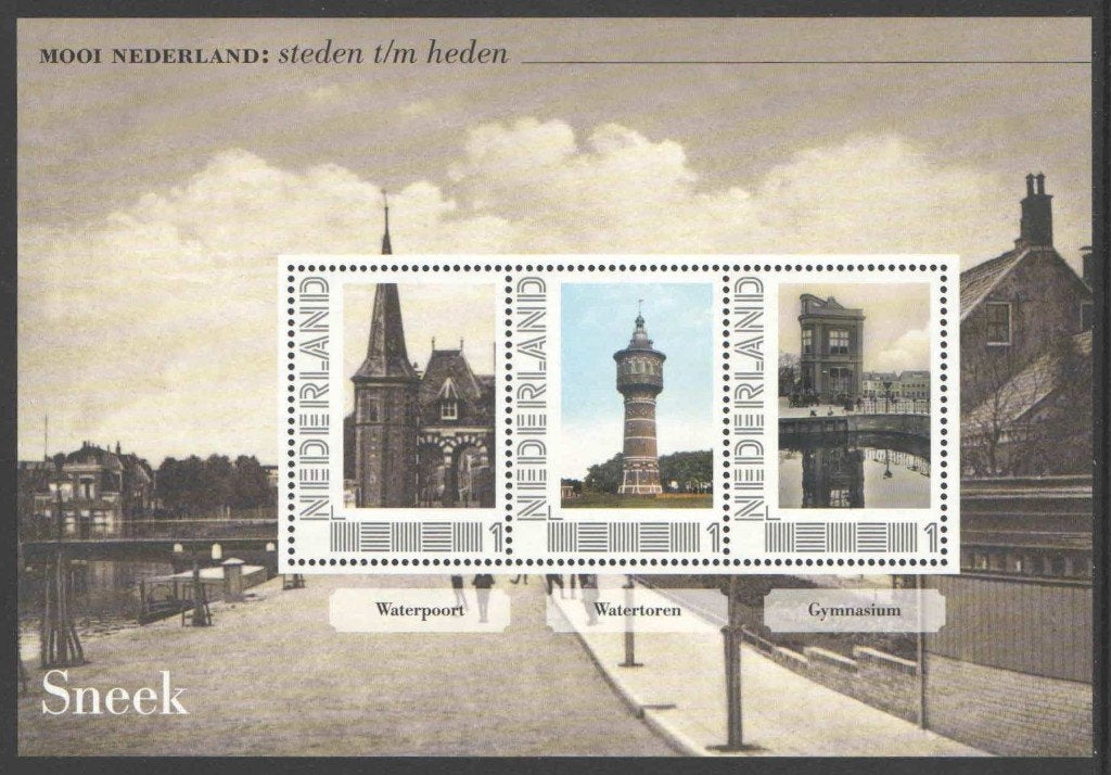 Mooi Nederland Steden t/m Heden: Sneek 2, Ophalen of Verzenden, Na 1940, Postfris