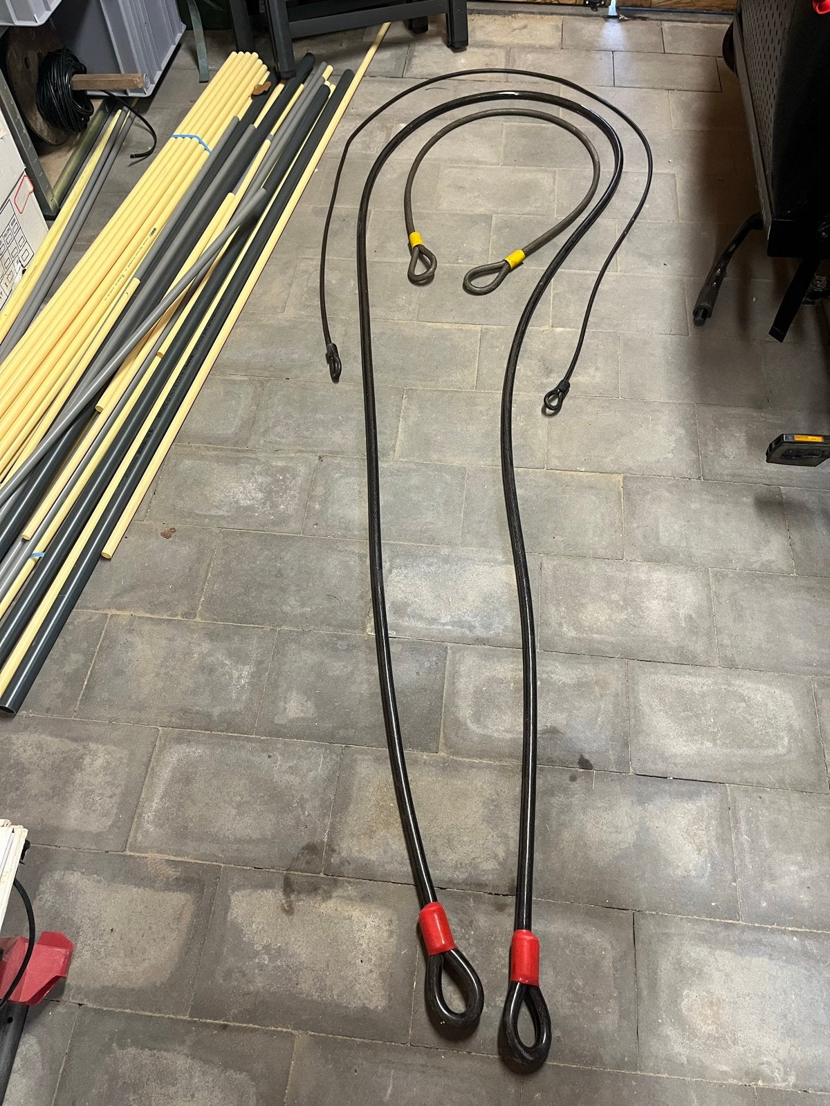 Diverse stalen anti-diefstal kettingen, langste 5 meter, Ophalen, Gebruikt