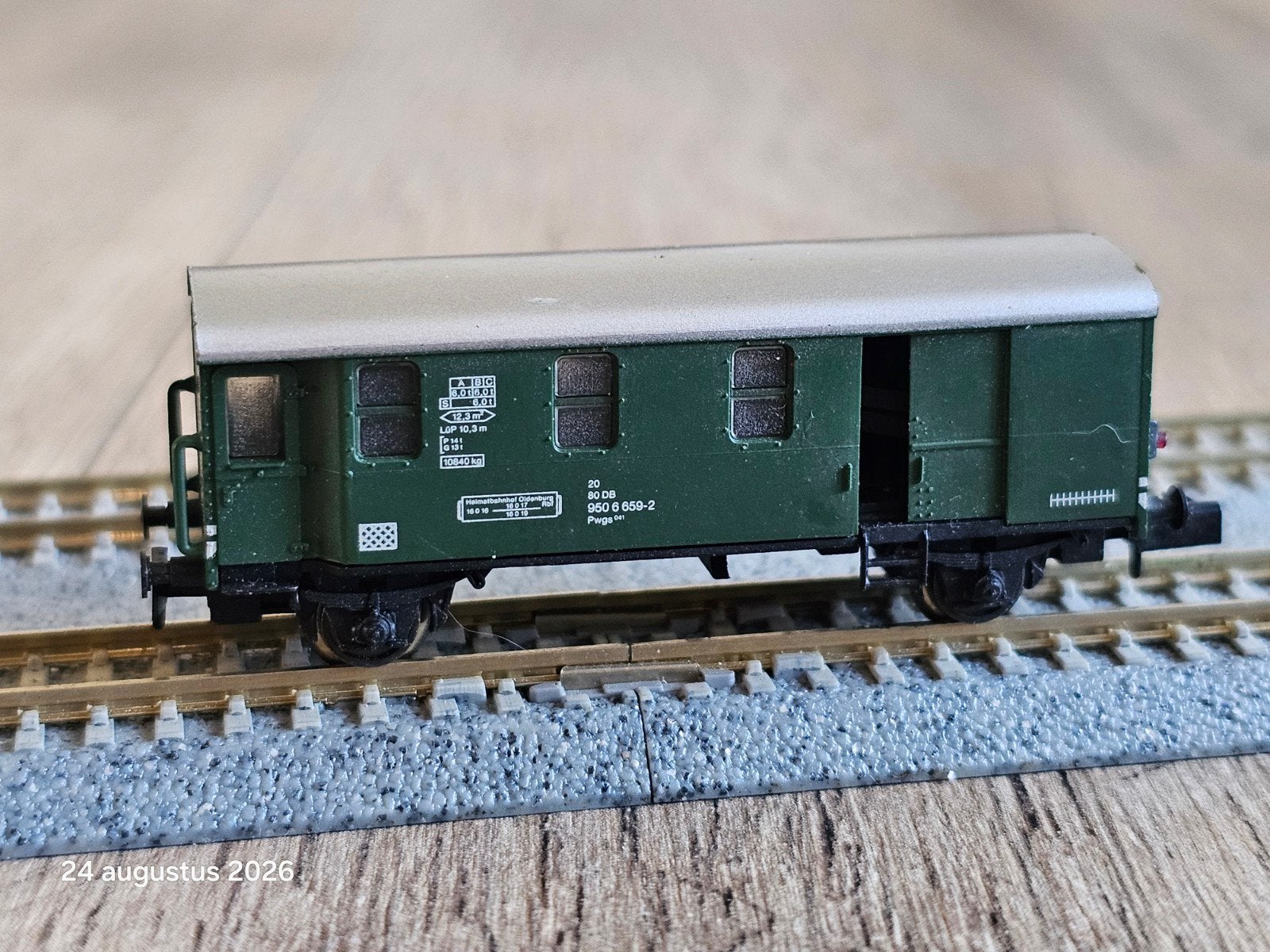 Arnold N spoor wagon - Groene personenwagon, Arnold, Gebruikt, Gelijkstroom, Wagon