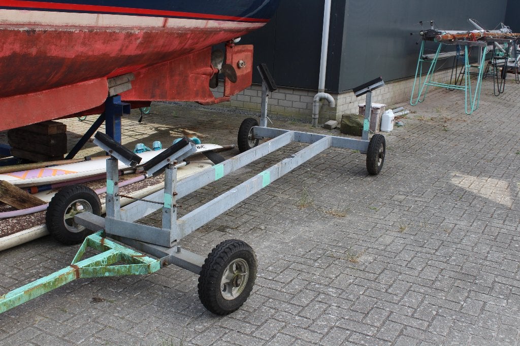 Bootkar, Watersport en Boten, Ophalen, Minder dan 1500 kg, Gebruikt, Open zeilboottrailer