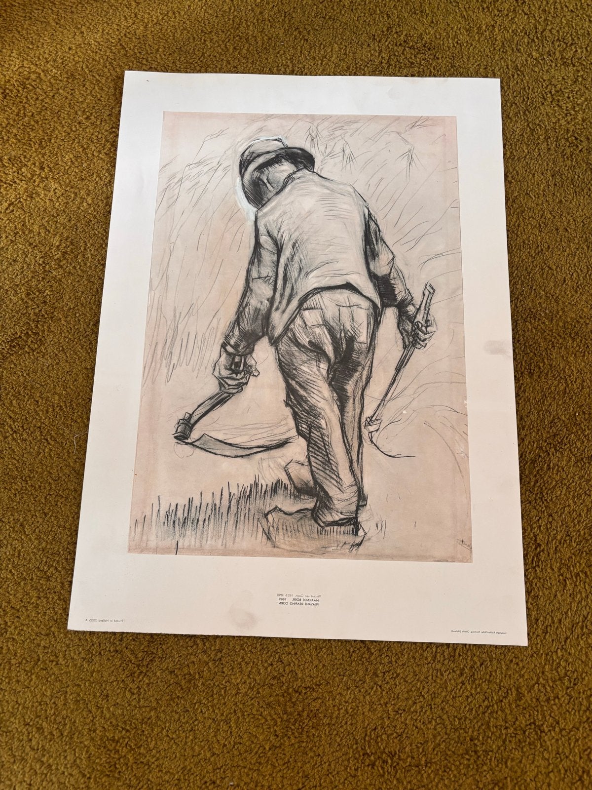 Reproductie van Van Gogh's 'De Zaaier', Antiek en Kunst, Ophalen of Verzenden, Reproductie, Print/reproductie