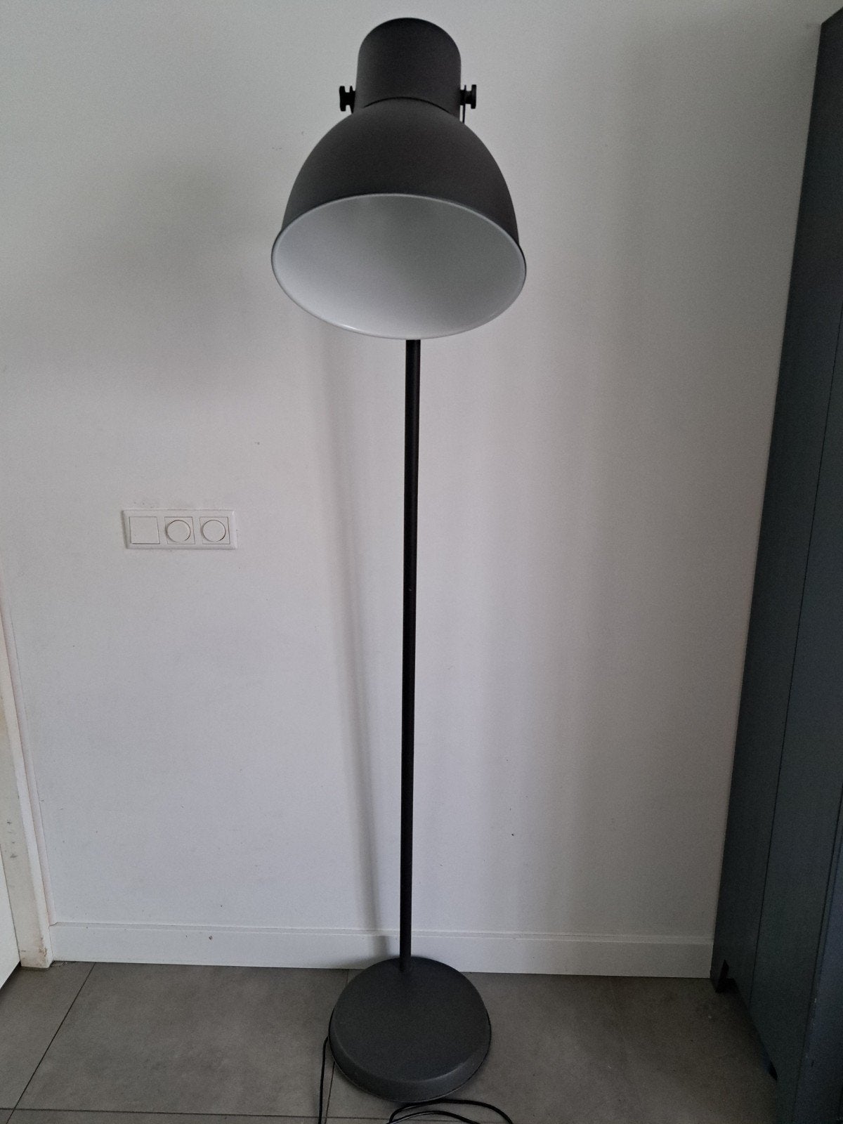 HEKTAR lampenset Vloerlamp&hanglamp donkergrijs - IKEA, Ophalen, Gebruikt, Industrieel, Modern, E27 (groot)