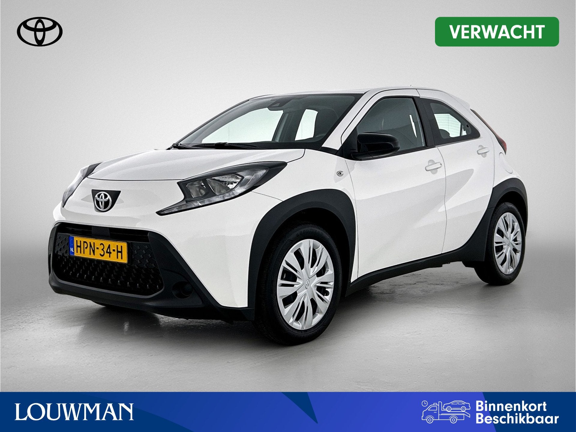 Toyota Aygo X 1.0 VVT-i S-CVT Play | BTW Voertuig | Apple Ca, Auto's, Toyota, Stof, Gebruikt, 4 stoelen, Wit